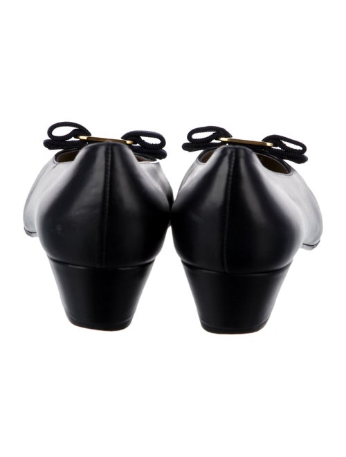 Salvatore Ferragamo Vara Bow Accent Leather Flats
