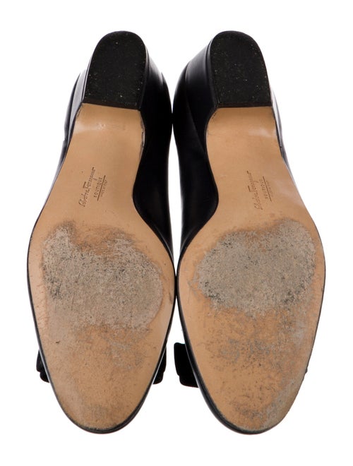 Salvatore Ferragamo Vara Bow Accent Leather Flats