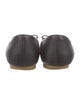 Salvatore Ferragamo Vara Bow Accent Leather Ballet Flats