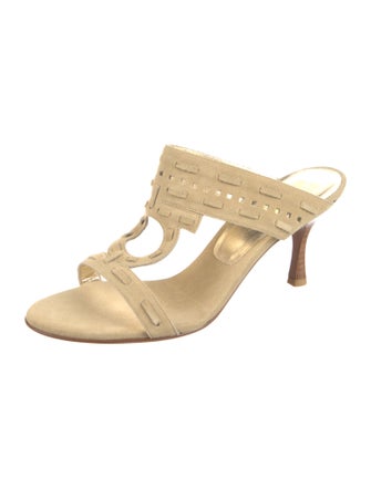 Salvatore Ferragamo Suede Slides