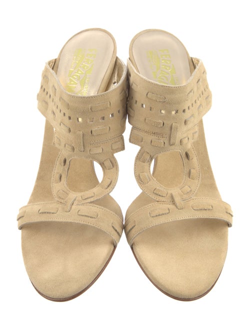 Salvatore Ferragamo Suede Slides