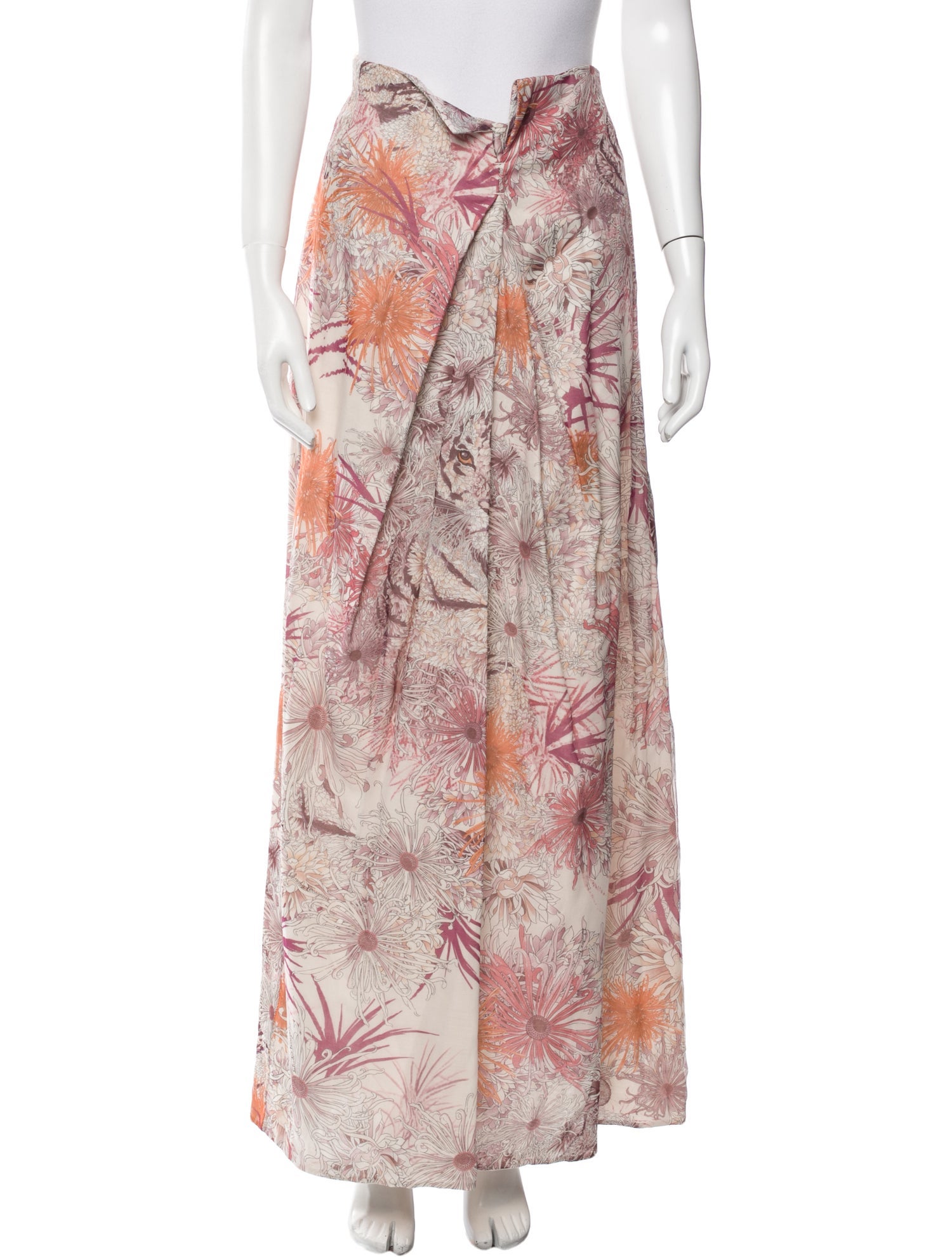 Salvatore Ferragamo Silk Long Skirt w/ Tags