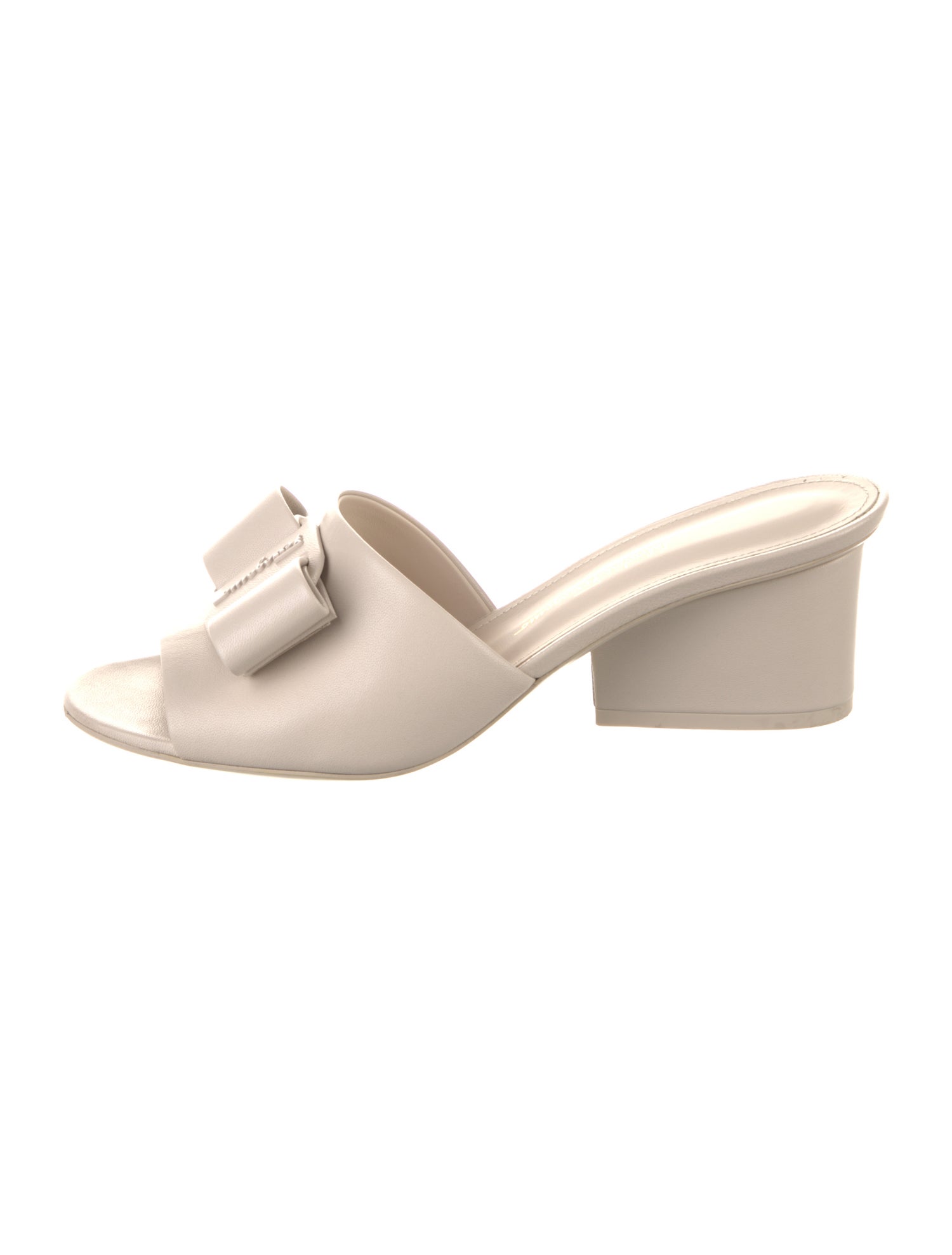 Salvatore Ferragamo Vara Bow Accent Leather Slides