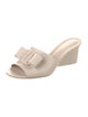 Salvatore Ferragamo Vara Bow Accent Leather Slides