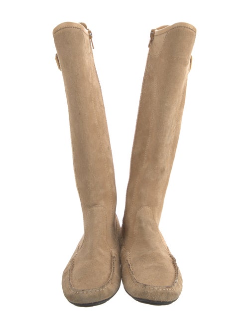 Salvatore Ferragamo Suede Riding Boots