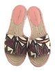 Salvatore Ferragamo Canvas Printed Slides