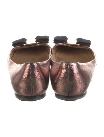 Salvatore Ferragamo Leather Flats