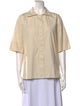 Salvatore Ferragamo Short Sleeve Button-Up Top