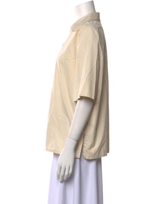 Salvatore Ferragamo Short Sleeve Button-Up Top