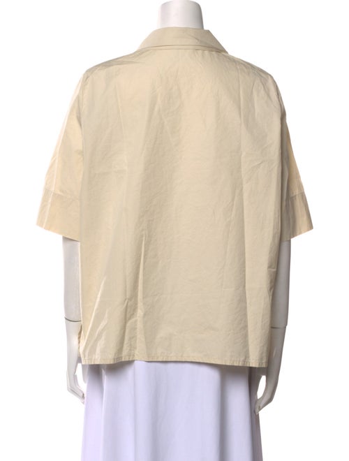 Salvatore Ferragamo Short Sleeve Button-Up Top