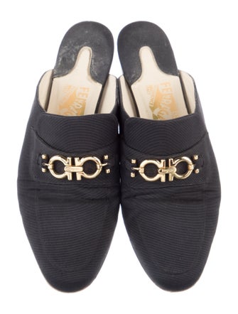 Salvatore Ferragamo Gancini Logo Mules