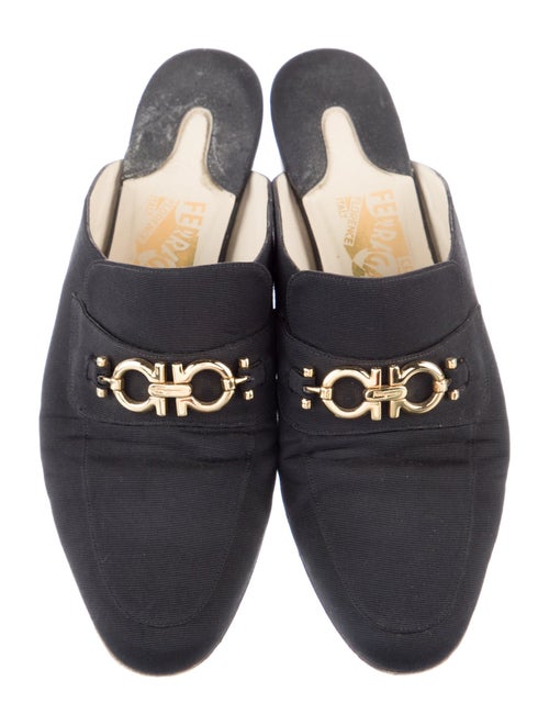 Salvatore Ferragamo Gancini Logo Mules