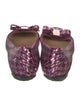 Salvatore Ferragamo Vara Bow Accent Sequins Ballet Flats