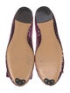 Salvatore Ferragamo Vara Bow Accent Sequins Ballet Flats