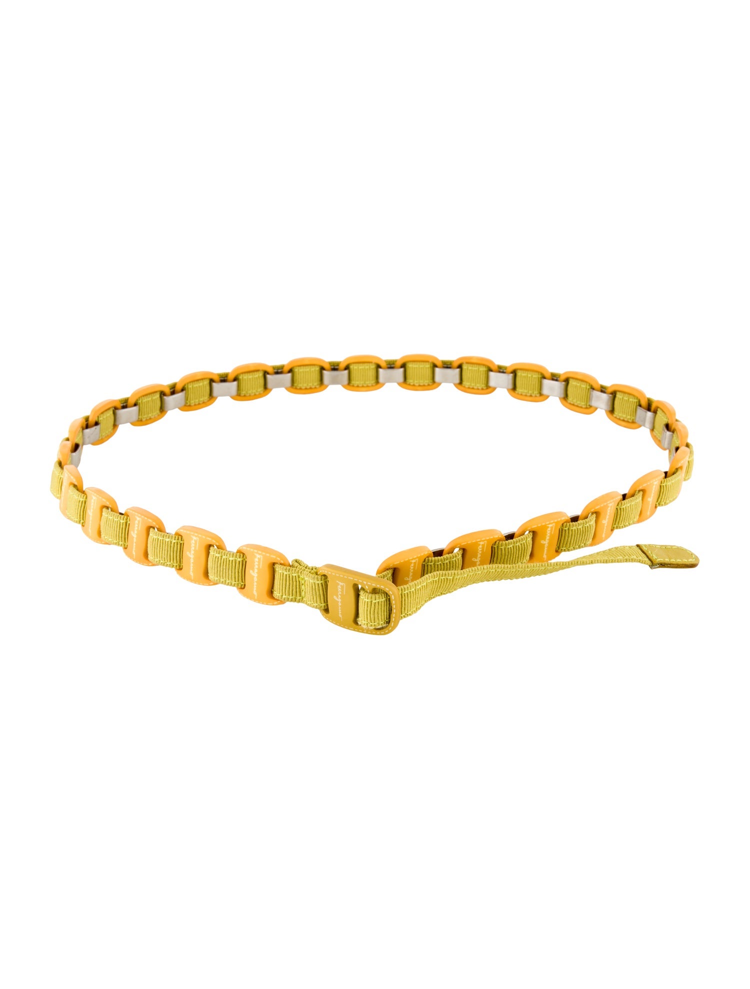 Salvatore Ferragamo Skinny Grosgrain Trim Waist Belt