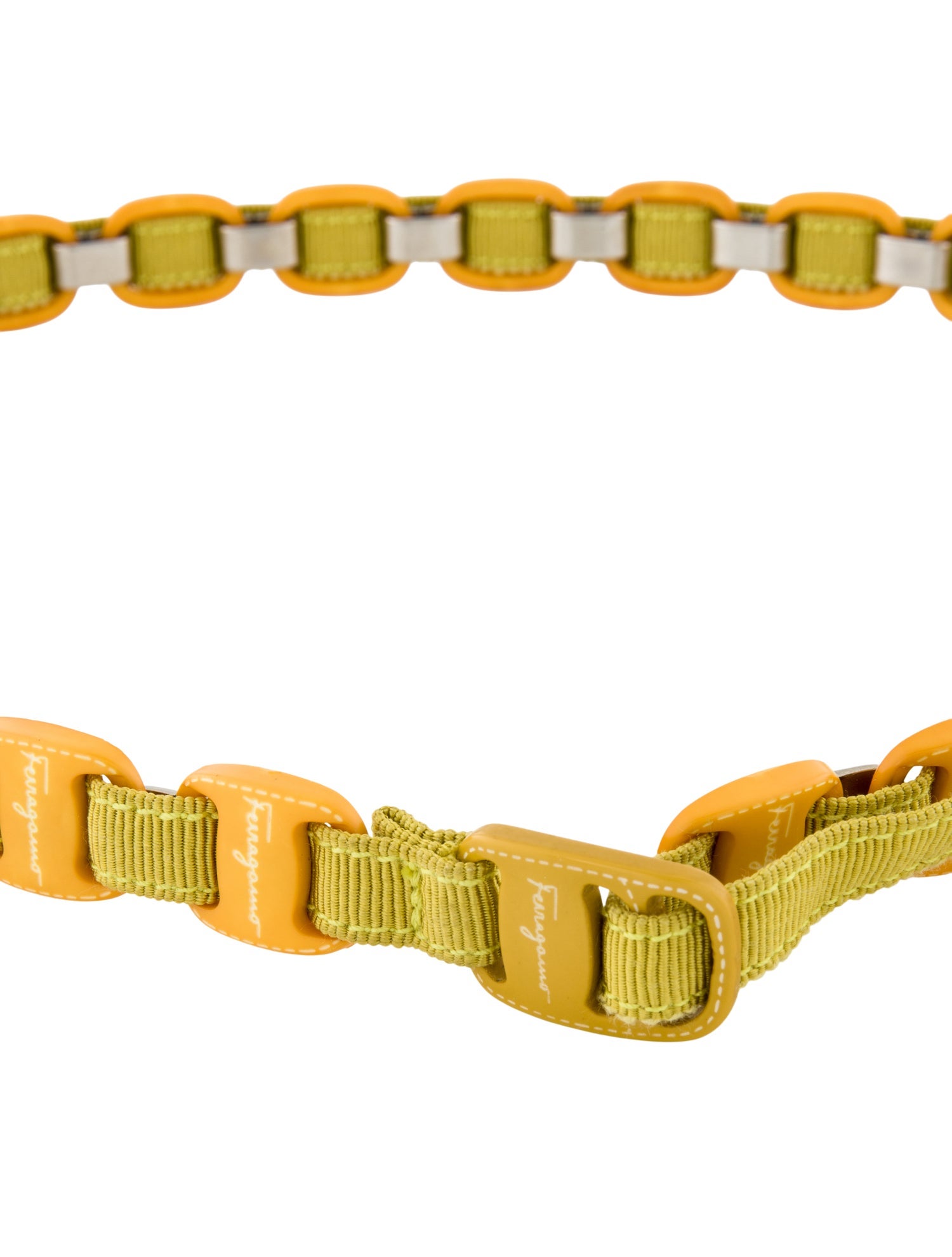 Salvatore Ferragamo Skinny Grosgrain Trim Waist Belt