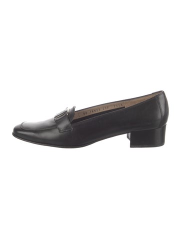 Salvatore Ferragamo Flats Leather Loafers 7.5