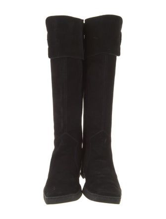 Salvatore Ferragamo Suede Riding Boots