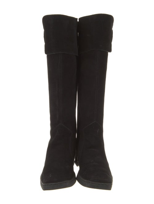 Salvatore Ferragamo Suede Riding Boots