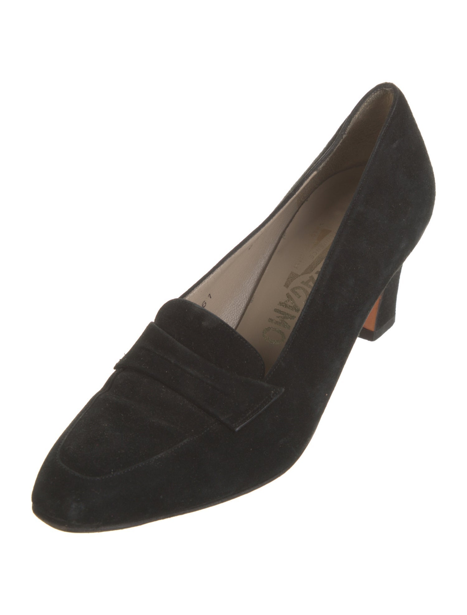 Salvatore Ferragamo Vintage Suede Pumps