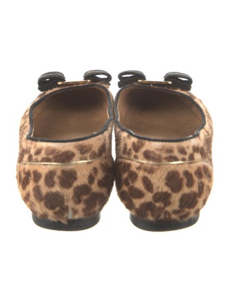 Salvatore Ferragamo Vara Bow Accent Ponyhair Flats