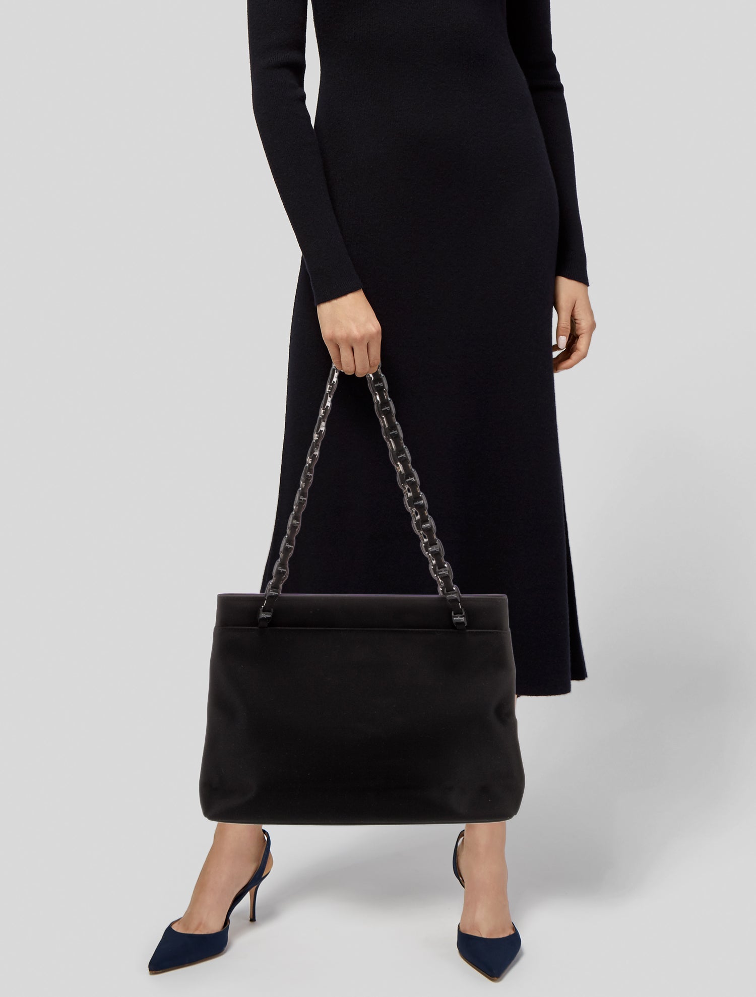 Salvatore Ferragamo Canvas Evening Bag