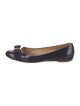 Salvatore Ferragamo Vara Bow Accent Patent Leather Ballet Flats