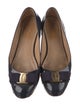 Salvatore Ferragamo Vara Bow Accent Patent Leather Ballet Flats