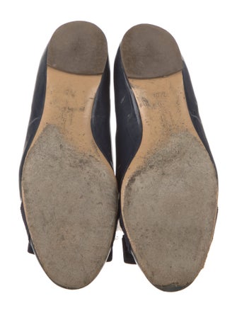 Salvatore Ferragamo Vara Bow Accent Patent Leather Ballet Flats