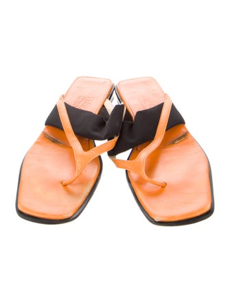 Salvatore Ferragamo Leather Slides