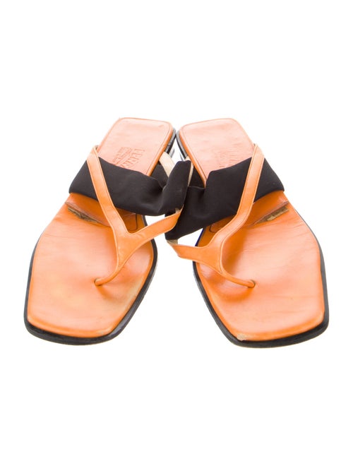 Salvatore Ferragamo Leather Slides