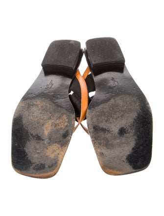 Salvatore Ferragamo Leather Slides