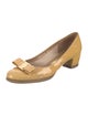 Salvatore Ferragamo Vara Bow Accent Patent Leather Pumps
