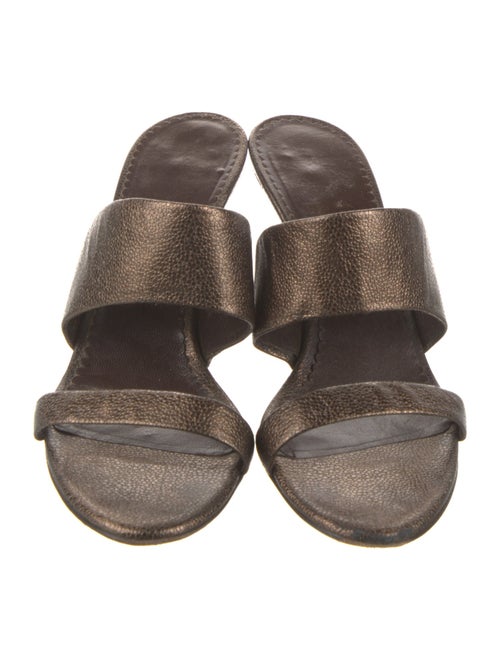 Salvatore Ferragamo Leather Slides