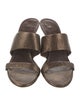 Salvatore Ferragamo Leather Slides