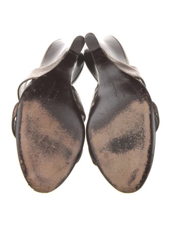 Salvatore Ferragamo Leather Slides