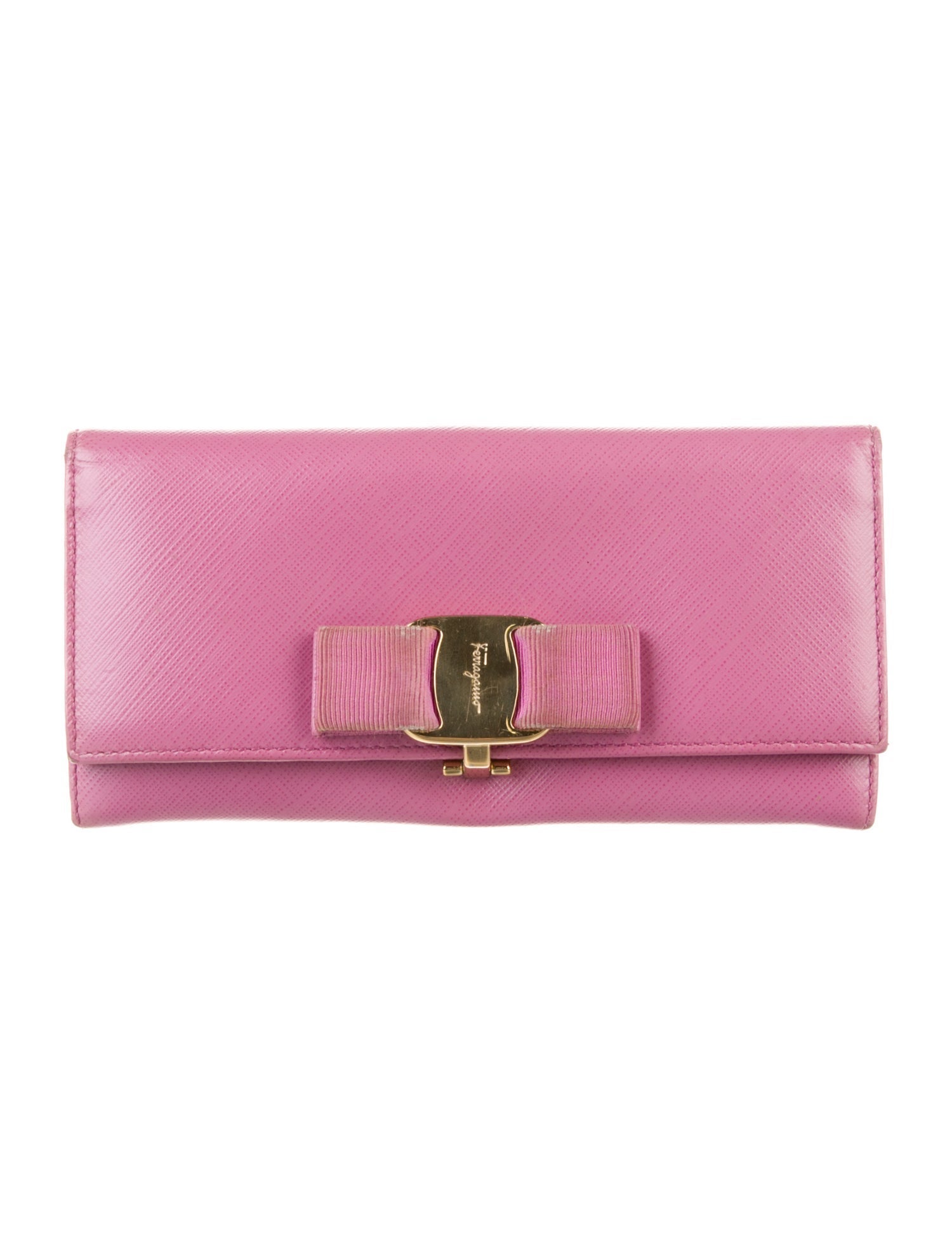 Salvatore Ferragamo Saffiano Leather Continental Wallet