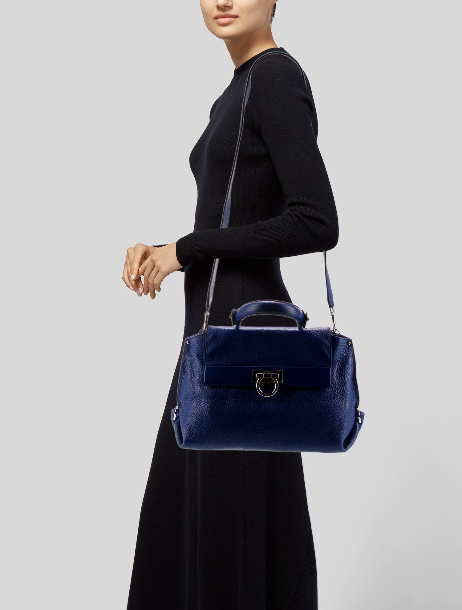 Salvatore Ferragamo Gancio Top Handle Bag