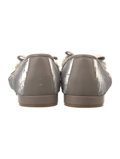 Salvatore Ferragamo Sequins Bow Accents Flats