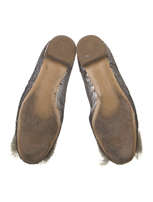 Salvatore Ferragamo Sequins Bow Accents Flats