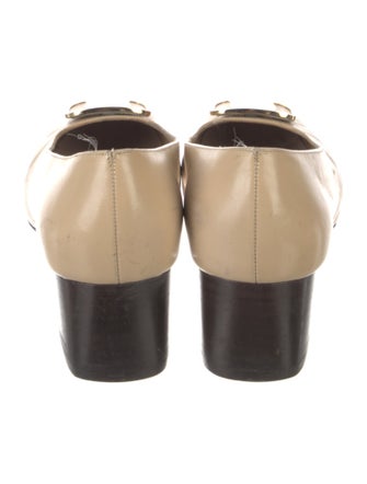 Salvatore Ferragamo Leather Bow Accents Flats