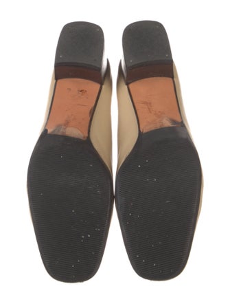 Salvatore Ferragamo Leather Bow Accents Flats
