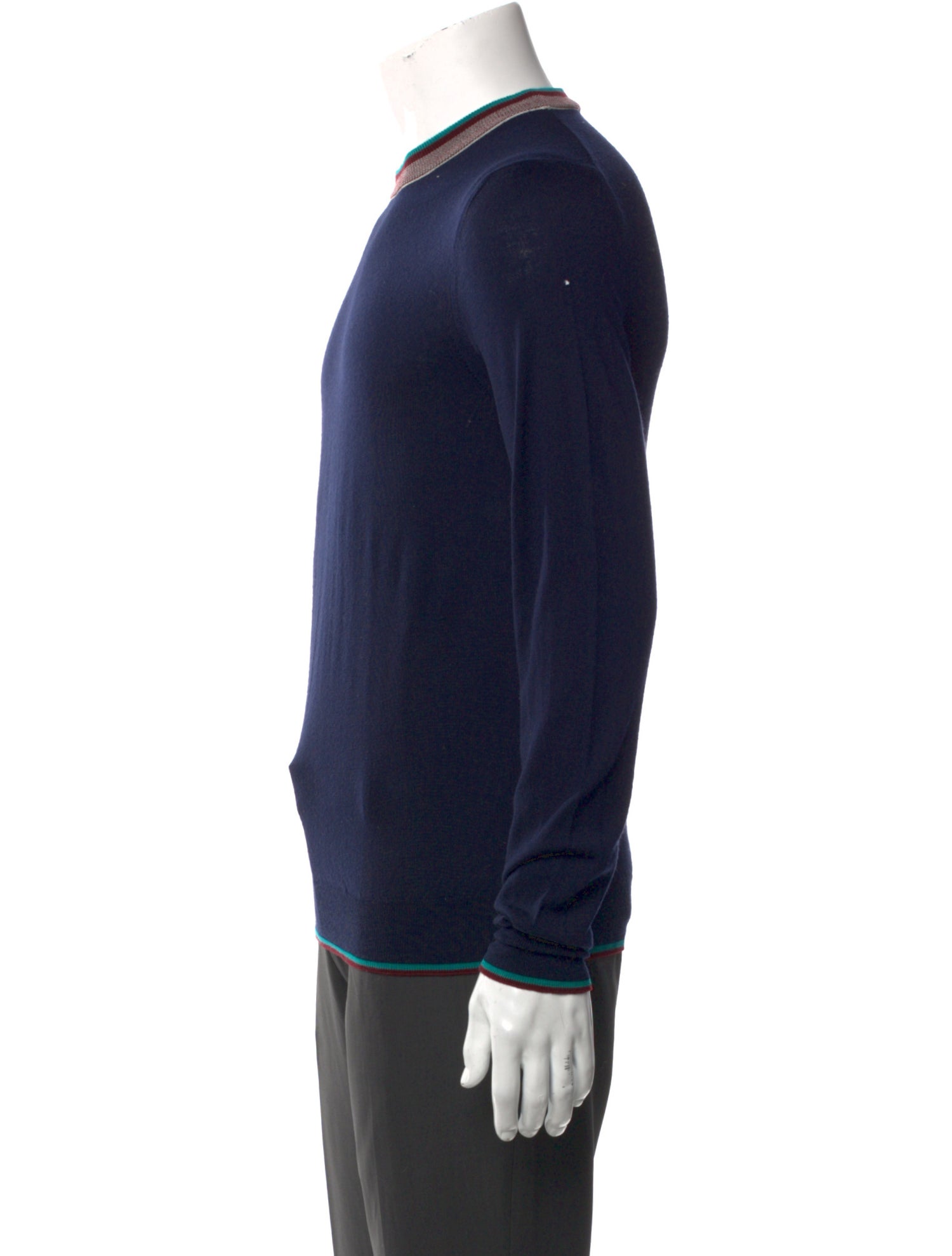 Salvatore Ferragamo Virgin Wool Crew Neck Pullover