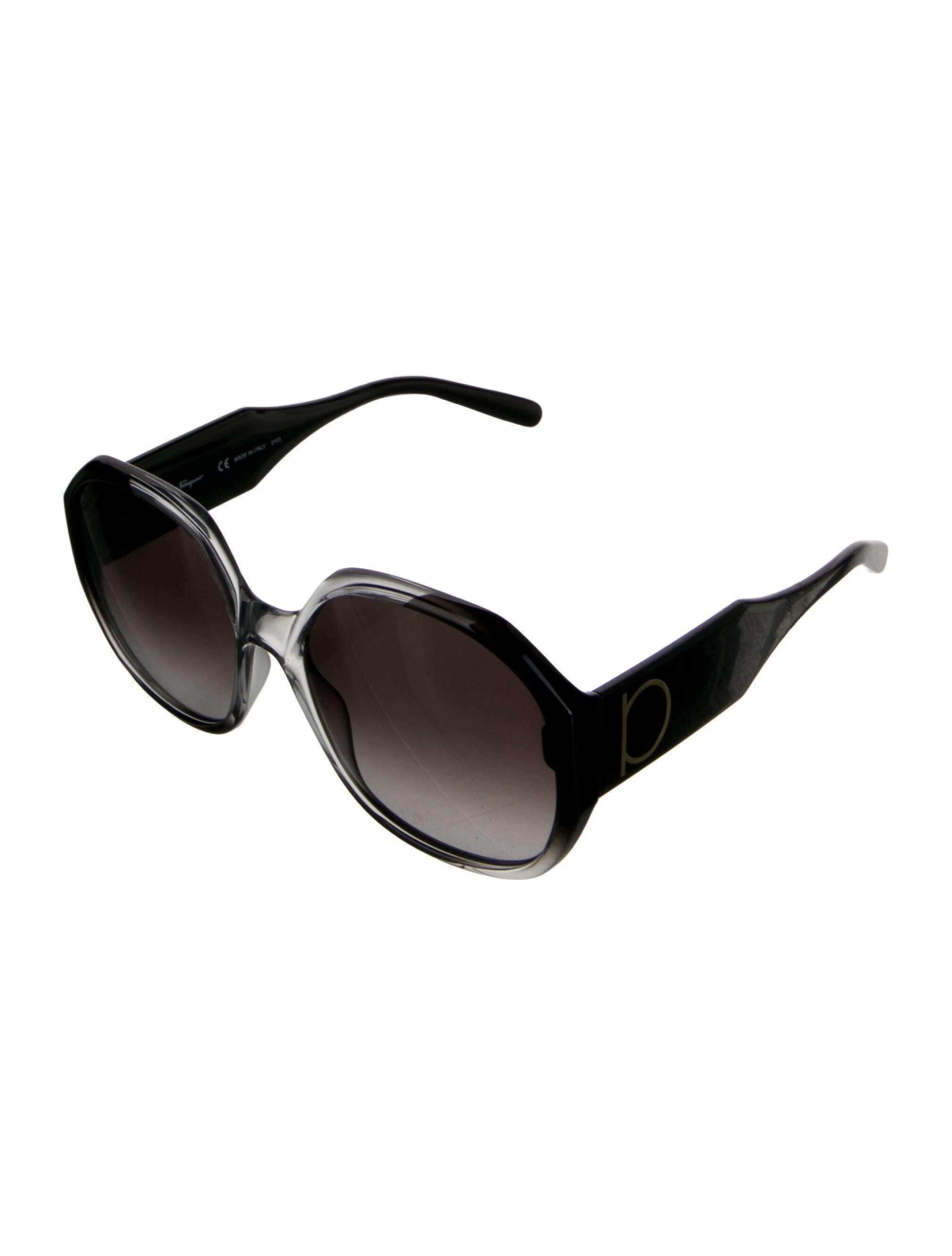Salvatore Ferragamo Oversize Gradient Sunglasses