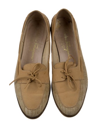 Salvatore Ferragamo Canvas Loafers