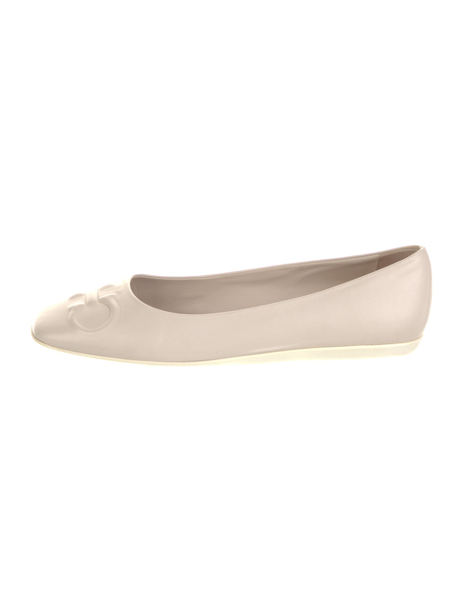 Salvatore Ferragamo Vara Bow Accent Leather Ballet Flats