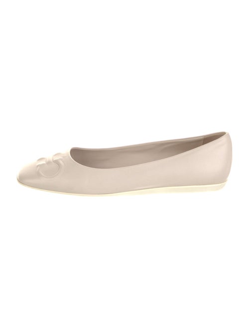 Salvatore Ferragamo Vara Bow Accent Leather Ballet Flats