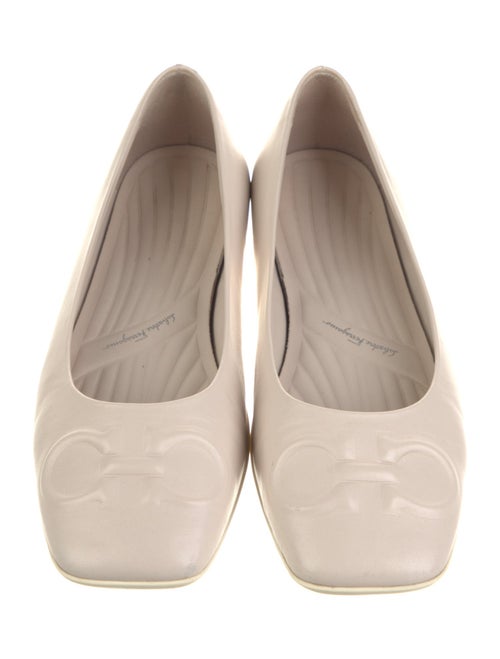 Salvatore Ferragamo Vara Bow Accent Leather Ballet Flats