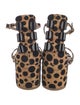 Salvatore Ferragamo Animal Print Sandals