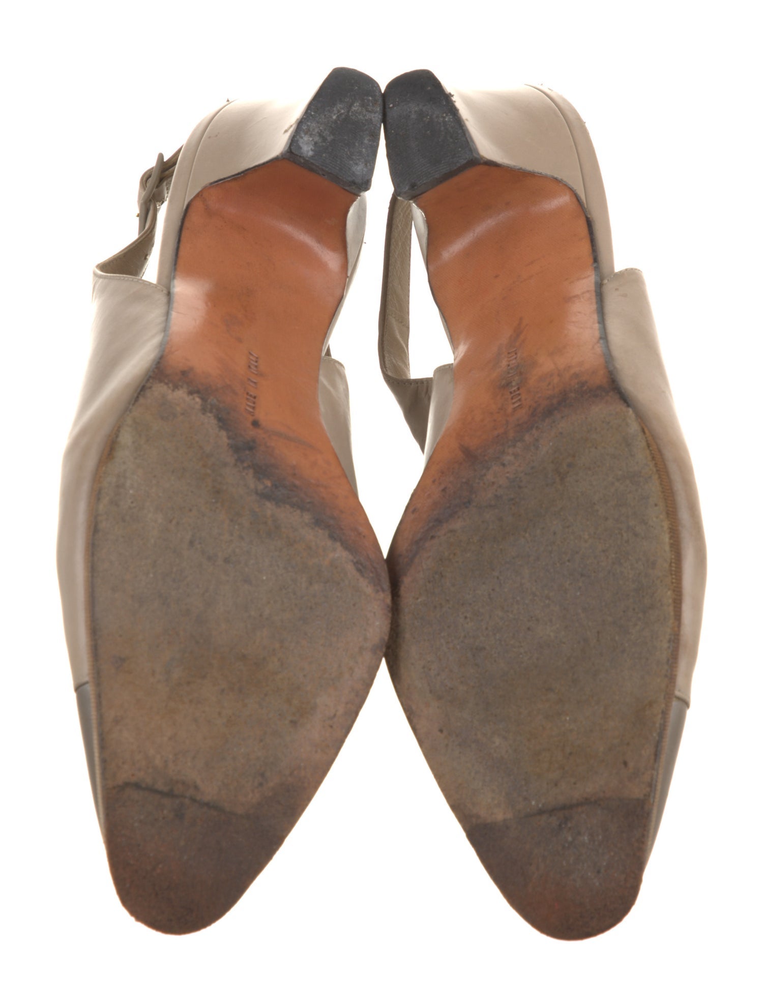 Salvatore Ferragamo Leather Slingback Pumps